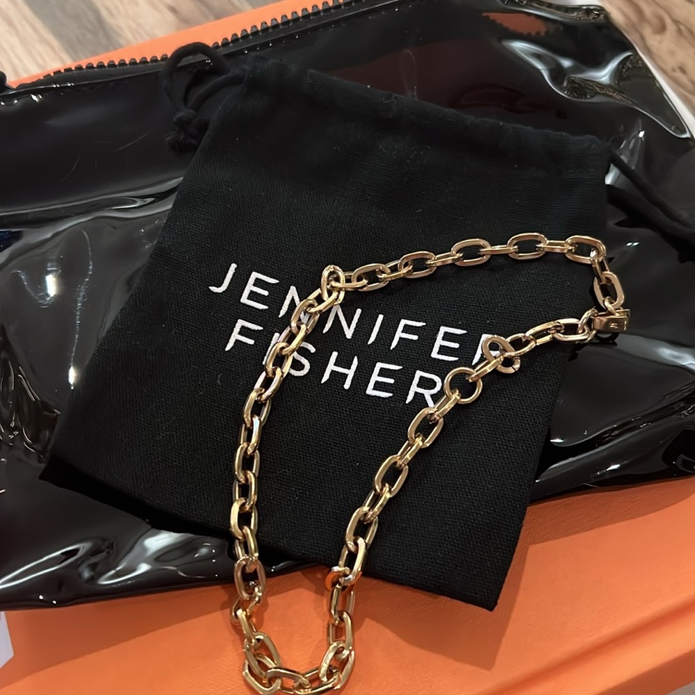 Jennifer Fisher XS Essentials Necklace Gold Plate